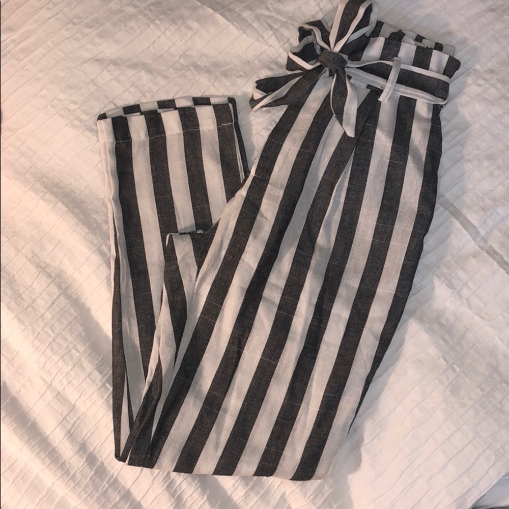 White and Grey pants from shein